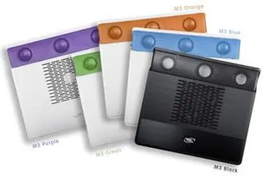 DEEPCOOL M3 chladič s 2.1 audio systémem oranžová / chlazení pro notebook / chladicí podložka 