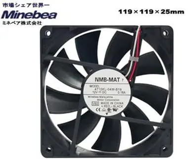 SCYTHE NMB Minebea 12cm Low / 1100rpm / 119 x 119 x 25 mmm / černá