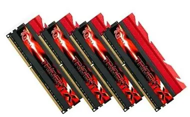 G.Skill TridentX Series 32GB (4x8GB)  2400MHz / DDR3 / 10-12-12-31 / 1.65V