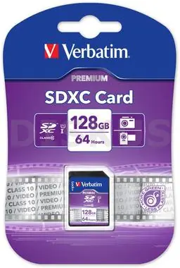 Verbatim SDXC 128GB paměťová karta / Class 10 / UHS-1