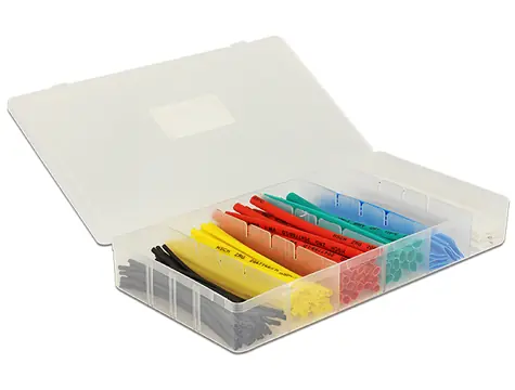 Delock set barevných tepelně smršťovacích trubic / 100 kusů