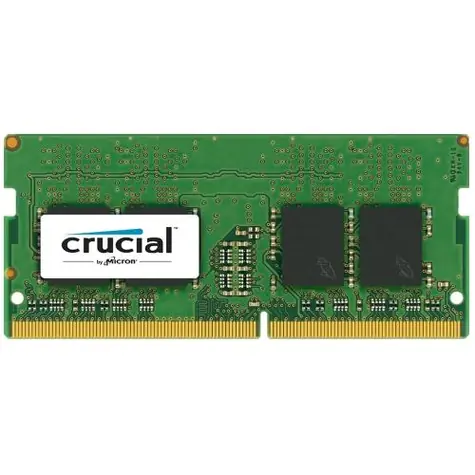 Crucial 8GB (1x8GB) 2400MHz / DDR4 / SO-DIMM / PC4-19200 / CL17 / 1.2V / Single Ranked x8