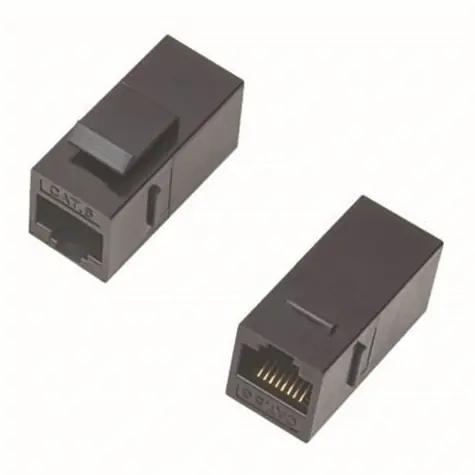 DATACOM Spojka panel UTP 2 x RJ45 CAT6 / 8p8c / přímá / plast