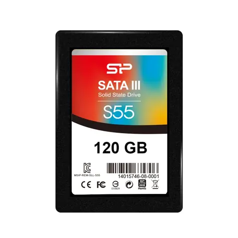 Silicon Power S55 120GB / SSD / SATA III / 7mm / čtení: 520 MBs / zápis: 370MBs