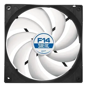 ARCTIC F14 Silent Case Fan / 140 mm / Fluid Dynamic Bearing / 0.08 Sone @ 800 RPM / 78 m3h / 3pin