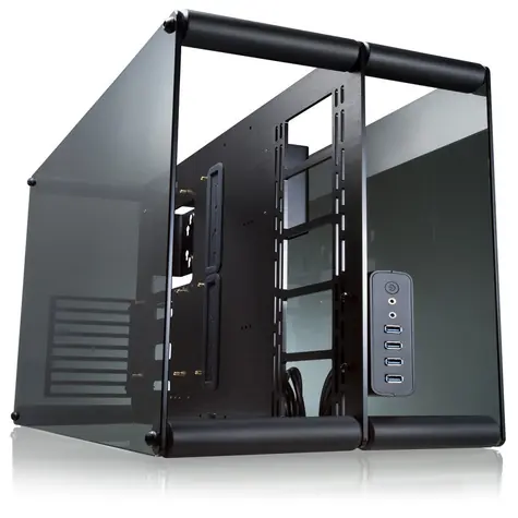 RAIJINTEK Pean Benchtable černá + černěné sklo / ATX / mATX / mITX / 4x USB 3.0 / bez zdroje