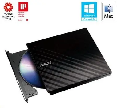 ASUS SDRW-08D2S-U LITE černá / DVD±RW ext. vypalovačka / slim / USB 2.0 / retail 