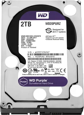 WD Purple 2TB / HDD / 3.5