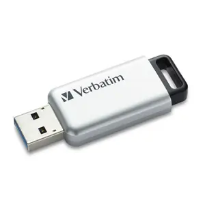 Verbatim Secure Pro 32GB stříbrná / Flash disk / USB 3.0 / čtení: až 35 MBs / zápis: až 100 MBs