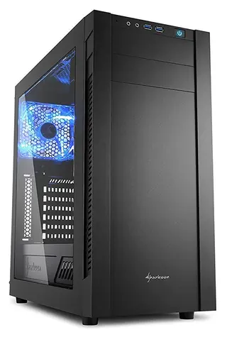 Sharkoon S25-W černá / ATX / 2x USB 3.0 / 3x 120 mm + 2x 140 mm / Průhledná bočnice / Bez zdroje