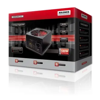 Xilence Power 580 W SPS-XP580.(12) Bulk / 580W / ATX 12V 2.2 / fan 12cm / bez nap. kabelu
