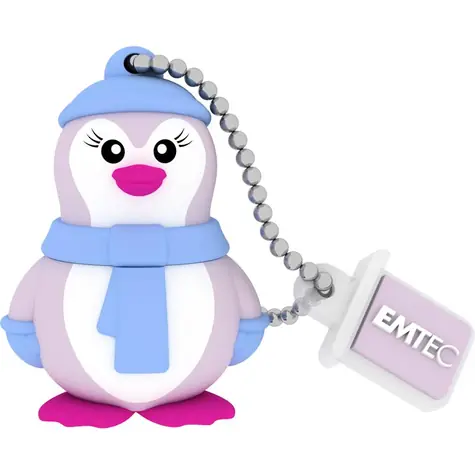 EMTEC M336 Animalitos Lady Penguin 16GB / Flash disk / USB 2.0 / čtení: 15MBs / zápis: 5MBs