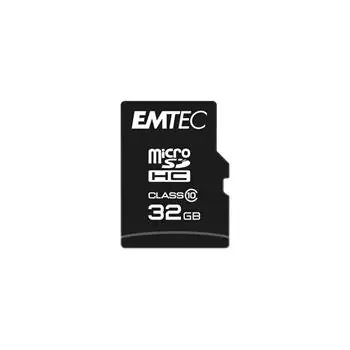 EMTEC Classic micro SDHC karta 32GB + adaptér SD / Class 10 / čtení: 20MBs / zápis: 12MBs / vhodné pro běžné použití