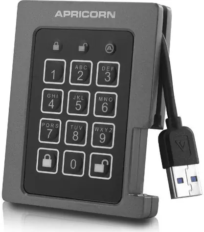 Apricorn Aegis Padlock Fortress 512GB černá / Externí HDD / 2.5