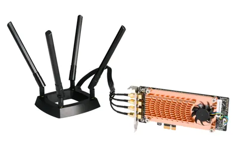 QNAP QWA-AC2600 bezdrátový adaptér černá