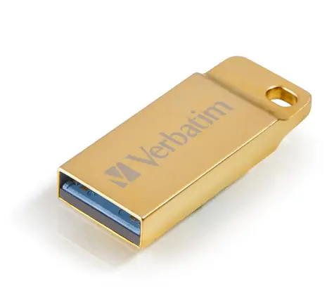 Verbatim Store 'n' Go Metal Executive 32GB zlatá / Flash Disk / USB 3.0 / čtení: 80MBs / zápis: 25MBs