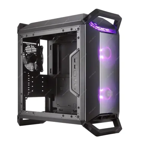 Cooler Master MasterBox Q300P černá / Micro ATX / 2x USB 3.0 / 2x 120mm RGB + 1x 120mm / bez zdroje / průhledná bočnice