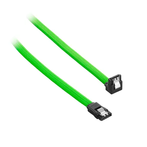 CableMod ModMesh Pravoúhlý SATA 3 Kabel 30cm - zelená