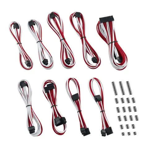 CableMod Classic ModMesh C-Series Kabel Kit pro Corsair Rmi & RMx - bílo-červená