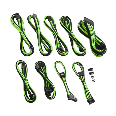 CableMod PRO ModMesh C-Series Kabel Kit pro Corsair AXi & HXi & RM - černo-světle zelená
