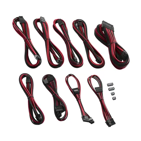 CableMod PRO ModMesh C-Series Kabel Kit pro Corsair AXi & HXi & RM - černo-červená
