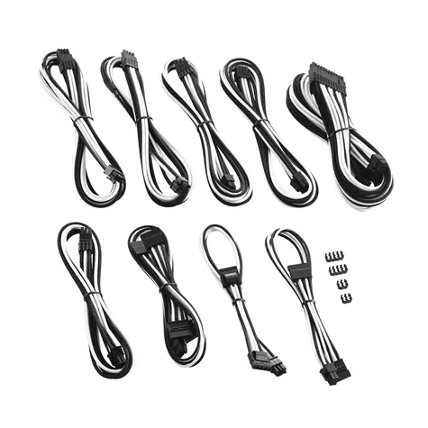 CableMod PRO ModMesh C-Series Kabel Kit pro Corsair AXi & HXi & RM - černo-bílá