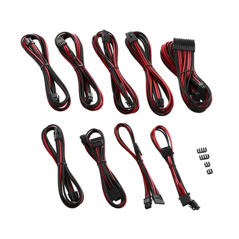 CableMod PRO ModMesh C-Series Kabel Kit pro Corsair Rmi & RMx - černo-červená