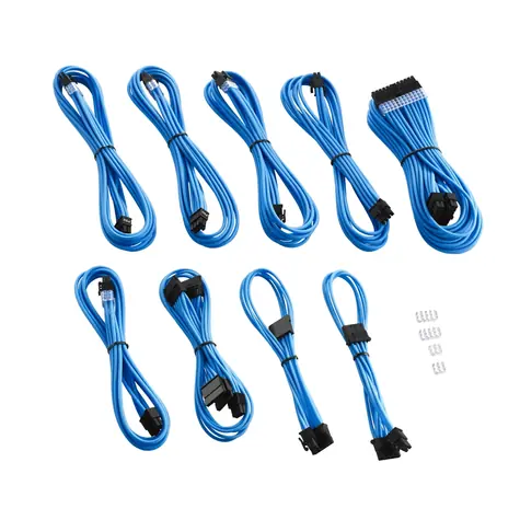 CableMod PRO ModMesh RT-Series Kabel Kits pro ASUS ROG & Seasonic - světle modrá