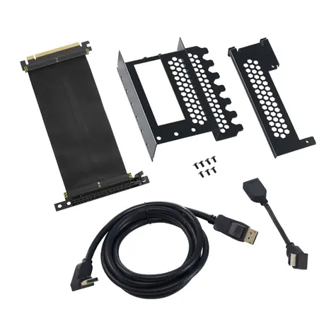 CableMod Vertical PCI-e Bracket – HDMI + DisplayPort černá
