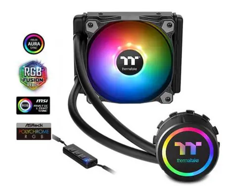 THERMALTAKE Water 3.0 120 ARGB Sync / vodní chlazení / 25.8 dB @ 3000 RPM / Intel + AMD / Délka 326 mm