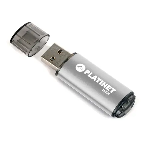 PLATINET X-Depo 16GB stříbrná / flash disk / USB 2.0 / zápis: 8MBs; čtení: 22MBs