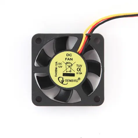 Gembird DC 40mm větrák / 3-pin 12V / 40x40x10mm / černá
