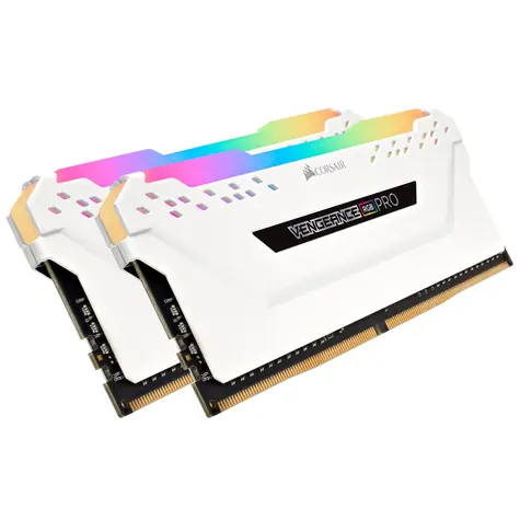 Corsair Vengeance RGB Pro 32GB (2x16GB) 2666MHz bílá / DDR4 / PC4-21300 / CL16-18-18-35 / 1.2V / XMP2.0