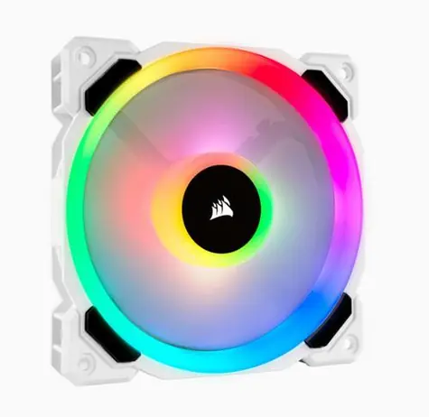 Corsair LL120 RGB Dual Light Loop RGB bílá / 120 mm / 36 dB @ 2200 RPM / 63 CFM / PWM