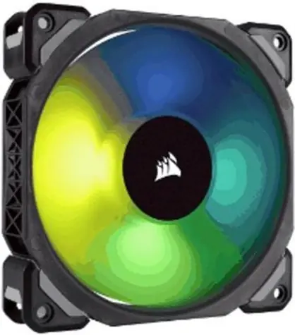 Corsair ML140 PRO RGB LED / 140 mm / Magnetic Levitation Bearing / 20.4 dB @ 1200 RPM / 55.4 CFM / 1ks