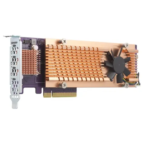 QNAP QM2-4P-384 / Rozšiřující karta pro disky SSD M.2 2280 PCIe / 4 pozice / pro TDS-16489U & TES-1885U(QTS)