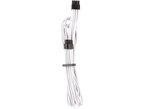 Corsair Premium Sleeved EPS12V & ATX12V kabel (Gen 4) bílá (2ks) / textilní opletení / délka 750mm