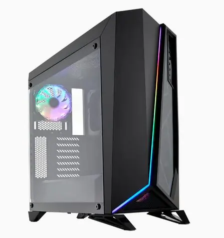 Corsair Carbide SPEC-OMEGA RGB černá / Mid-Tower / ATX / 2xUSB 3.0 / nainstalován 2x120mm vent. / průhledná bočnice