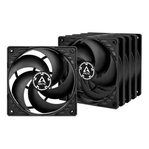ARCTIC P12 PWM PST černá (5ks) / 120 mm / 200 - 1800 RPM / 95.65 m3h / 4-pin konektor + 4-pin socket