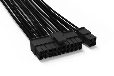 be quiet! CB-6620 20+4pin ATX kabel černá / 1x 20+4pin / 1x 20+8pin / délka 610 mm