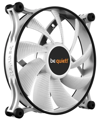 be quiet! Shadow Wings 2 140mm PWM bílá / 140mm / Rifle Bearing / 14.9dB @ 900RPM / 49.8CFM / 4-pin PWM