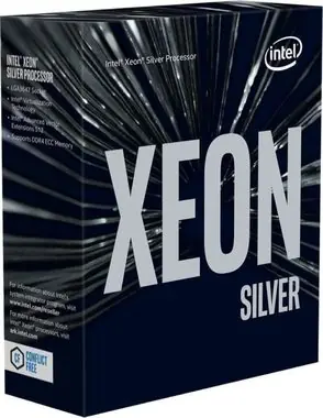 Intel Xeon 4210R Silver @ 2.4GHz / TB 3.2GHz / 10C20T / 13.75MB / 3647 / Cascade Lake / 100W
