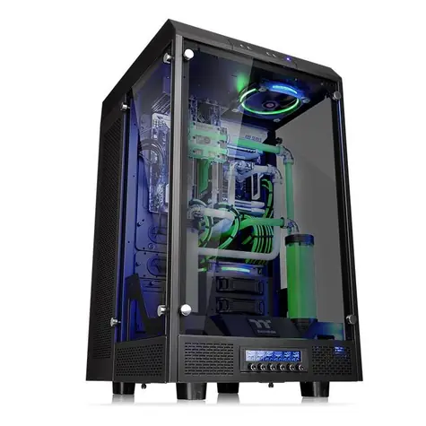 THERMALTAKE The Tower 900 černá / E-ATX / bez zdroje / USB 3.0 / průhledná bočnice