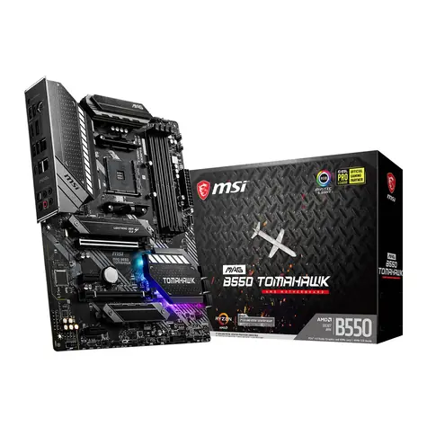 MSI MAG B550 TOMAHAWK / AMD B550 / DDR4 / SATA III RAID / USB / 2.5GLAN / M.2 / sc.AM4 / ATX