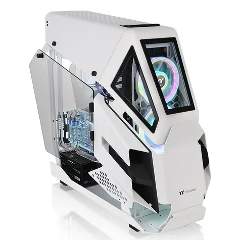 THERMALTAKE AH T600 Snow bílá / midi tower / USB / bez zdroje / ATX / průhledná bočnice
