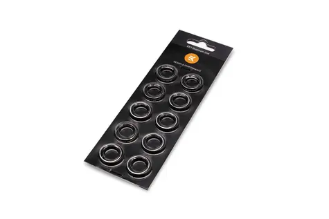 EKWB EK-Torque HTC-12 Color Rings Pack Nickel 10 ks / pro 12mm OD / stříbrná