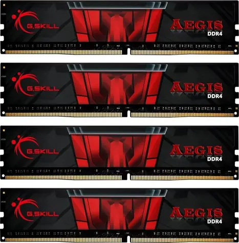 G.Skill Aegis 64GB (4x16GB) 3200MHz černá / DDR4 / CL16-18-18-38 / 1.35V / XMP 2.0