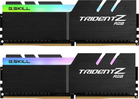 G.SKill Trident Z RGB 32GB (2x16GB) 3200MHz černá / DDR4 / CL16-18-18-38 / 1.35V / XMP 2.0 / LED podsvícení