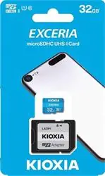 KIOXIA EXCERIA microSDHC 32GB + adaptér / Class 10 / UHS-I U1 / čtení: 100MBs