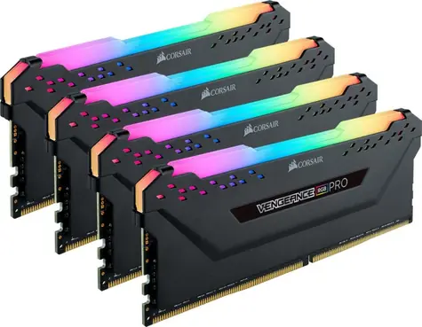 Corsair Vengeance RGB Pro 64GB (4x16GB) 3200MHz černá / DDR4 / PC4-25600 / CL16-18-18-36 / 1.35V / XMP2.0
